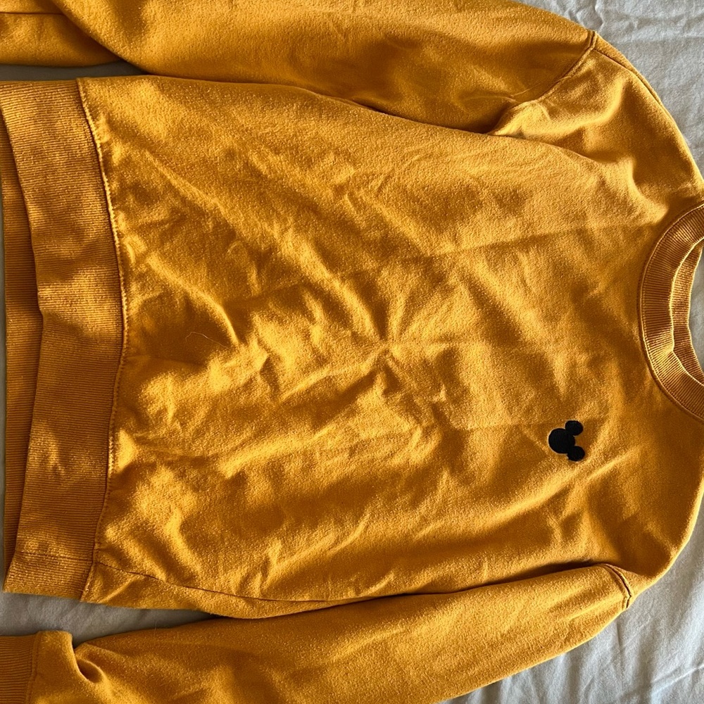 H&M mustard sweater Disney collab